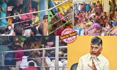 മിനി തിരുപ്പതി ക്ഷേത്രത്തില്‍ അകത്തേക്കും പുറത്തേക്കും പോകാന്‍ ഇടുങ്ങിയ ഒരുകവാടം മാത്രം; പൂജാപാത്രങ്ങളുമായി എത്തിയ സ്ത്രീകള്‍   തിക്കിലും തിരക്കിലും കുടുങ്ങി ശ്വാസം മുട്ടി സഹായത്തിനായി നിലവിളിക്കുന്ന ദൃശ്യങ്ങള്‍; ഏകാദേശിക്ക് എത്തിയത് നിയന്ത്രിക്കാനാവാത്ത ഭക്തജനക്കൂട്ടം; മരിച്ചവരുടെ എണ്ണം പത്തായി; അന്വേഷണത്തിന് ഉത്തരവിട്ട് ആന്ധ്ര മുഖ്യമന്ത്രി