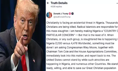 നൈജീരിയയില്‍ ക്രൈസ്തവര്‍ കൂട്ടക്കൊല ചെയ്യപ്പെടുന്നു; ക്രിസ്തുമതത്തിന് അസ്തിത്വ ഭീഷണി; നൈജീരിയയിലെ അതിക്രമങ്ങള്‍ക്ക് പിന്നില്‍ തീവ്ര ഇസ്ലാമിസ്റ്റുകള്‍; അമേരിക്ക വെറുതെ നോക്കി നില്‍ക്കില്ലെന്നും ക്രൈസ്തവരെ സംരക്ഷിക്കാന്‍ സജ്ജമെന്നും ട്രംപ്
