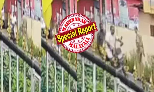 ബൈക്കിൽ ഇടറോഡ് വളഞ്ഞു കയറി വന്ന രണ്ടുപേർ; പെട്ടെന്ന് മുന്നിൽ കണ്ടത് പോലീസിനെ; കൈ കാണിച്ചിട്ടും നിര്‍ത്താതെ വെട്ടിയോടി; വിട്ടുകൊടുക്കാതെ പിന്നിൽ നിന്ന് വലിച്ചിട്ട് കാക്കി; നിമിഷ നേരം കൊണ്ട് തെറിച്ചുവീണ് യുവാക്കൾ; ആളുകൾ തടിച്ചുകൂടിയതും സംഭവിച്ചത്