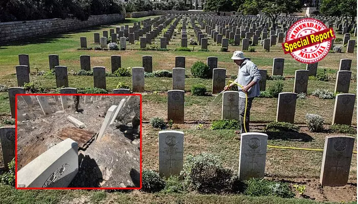 ഗസ്സയിലെ ബ്രിട്ടീഷ് യുദ്ധ സ്മൃതി കുടീരങ്ങളും ആയുധങ്ങള്‍ ഒളിപ്പിക്കാന്‍ ഹമാസ് കവചമാക്കി; ആയുധം കടത്തുന്ന തുരങ്കം  ഇസ്രയേല്‍ പ്രതിരോധ സേന ബോംബിട്ട് തകര്‍ത്തപ്പോള്‍ ശ്മശാനത്തിനും കേടുപാടുകള്‍; സ്മൃതി കൂടീരങ്ങളെ കവചമാക്കിയ ഹമാസിനെ പഴിച്ച് ഐഡിഎഫ്; വാര്‍ത്ത കേട്ട് വേദനയോടെ സൈനിക കുടുംബങ്ങള്‍