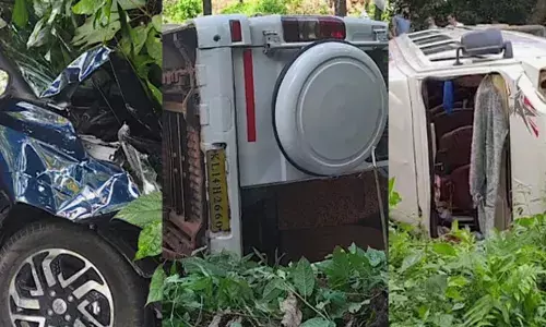 ചുരത്തിൽ നിന്ന് കേട്ടത് ഉഗ്ര ശബ്ദം; നാട്ടുകാർ ഓടിയെത്തിയപ്പോൾ മുന്നിൽ കണ്ടത് നടുക്കുന്ന അപകടം; കണ്ണൂരിൽ നിയന്ത്രണം വിട്ടെത്തിയ ട്രാവലര്‍ കാറിലേക്ക് ഇടിച്ചുകയറി; നിരവധി പേർക്ക് പരിക്ക്