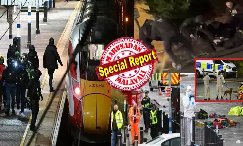 എന്നെ കൊല്ലൂ...എന്നെ കൊല്ലൂ എന്ന് ആക്രോശിക്കുന്ന ഒരാൾ; കൈയ്യിൽ കടിച്ച്‌ കറക്കി നിലത്തിട്ട് പോലീസ് നായ; ടേസർ ഗൺ ഉപയോഗിച്ച് പ്രതിയെ കീഴ്‌പ്പെടുത്തൽ; ഇംഗ്ലണ്ടിനെ നടുക്കി ട്രെയിനില്‍ കത്തിക്കുത്ത്; നിരവധി പേർക്ക് പരിക്ക്; രണ്ടുപേരുടെ നില ഗുരുതരം; ഹണ്ടിംഗ്‌ടൺ റെയിൽവേ സ്റ്റേഷൻ പരിസരം മുഴുവൻ ഭീതി; പിന്നിലെ ലക്ഷ്യം വ്യക്തമല്ല; പ്രദേശത്ത് അതീവ ജാഗ്രത