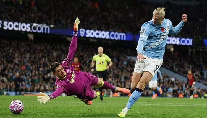 ഇത്തിഹാദിൽ ബോൺമൗത്തിനെ വീഴ്ത്തിയത് 3-1ന്; പ്രീമിയർ ലീഗിൽ മാഞ്ചസ്റ്റർ സിറ്റി രണ്ടാം സ്ഥാനത്ത്; എർലിംഗ് ഹാളണ്ടിന് ഇരട്ട ഗോൾ ഇത്തിഹാദിൽ ബോൺമൗത്തിനെ വീഴ്ത്തിയത് 3-1ന്; പ്രീമിയർ ലീഗിൽ മാഞ്ചസ്റ്റർ സിറ്റി രണ്ടാം സ്ഥാനത്ത്; എർലിംഗ് ഹാളണ്ടിന് ഇരട്ട ഗോൾ