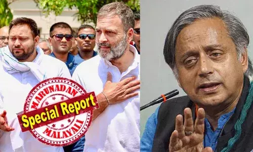 തരൂരിന്റേത് വളരെ ഉള്‍ക്കാഴ്ച്ചയുള്ള ലേഖനം; രാഹുലിനും തേജസ്വി യാദവിനും നേരെ അദ്ദേഹം നേരിട്ട് ആക്രമണം നടത്തിയിരിക്കുന്നു; ഇത്രയും ധീരമായി സംസാരിച്ചതിന് തരൂരിന് എന്ത് പ്രത്യാഘാതങ്ങള്‍ ഉണ്ടാകും? ആ കുടുംബം വളരെ പ്രതികാര ബുദ്ധിയുള്ളവരാണ്; കുടുംബ വാഴ്ച്ചക്കാര്‍ക്കെതിരെ തരൂര്‍ എഴുതിയ ലേഖനം ഏറ്റുപിടിച്ച് ബിജെപി