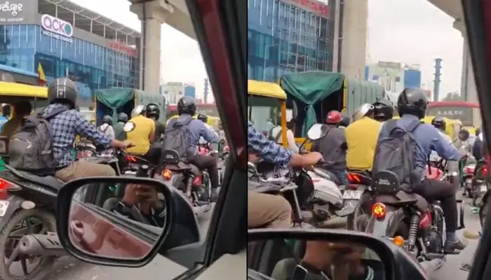 ഇതിൽ ഓംലെറ്റ് വേവിച്ചെടുക്കാൻ കഴിയും, പക്ഷേ തലയോട്ടി രക്ഷിക്കാൻ കഴിയില്ല; തലയിൽ ഹെൽമറ്റല്ല പകരം മറ്റൊന്ന്; വീഡിയോ വൈറലായതോടെ നടപടിയുമായി പോലീസ് ഇതിൽ ഓംലെറ്റ് വേവിച്ചെടുക്കാൻ കഴിയും, പക്ഷേ തലയോട്ടി രക്ഷിക്കാൻ കഴിയില്ല; തലയിൽ ഹെൽമറ്റല്ല പകരം മറ്റൊന്ന്; വീഡിയോ വൈറലായതോടെ നടപടിയുമായി പോലീസ്