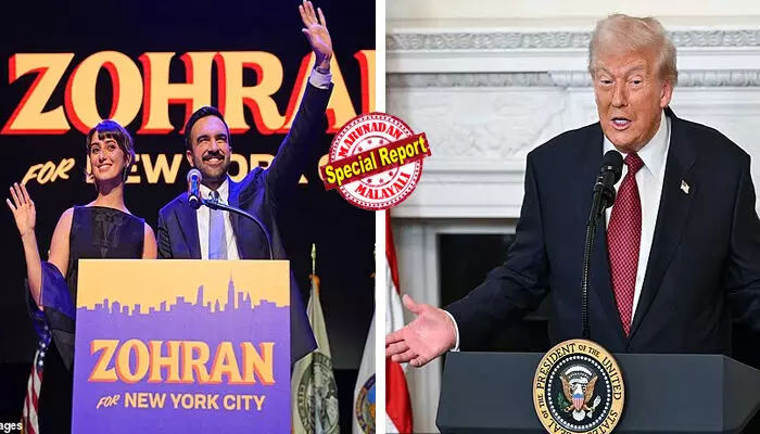 സര്ക്കാരിന്റെ ദൈര്ഘ്യമേറിയ അടച്ചിടല് ചൊവ്വാഴ്ചത്തെ തിരഞ്ഞെടുപ്പില് റിപ്പബ്ലിക്കന് പാര്ട്ടിക്ക് തിരിച്ചടിയായി; ഈ തിരഞ്ഞെടുപ്പ് ഫലങ്ങള് ആര്ക്കും ഗുണകരമല്ലെന്നും രാജ്യത്തിന് നല്ലതല്ലെന്നും സെനറ്റര്മാരുമായുള്ള പ്രഭാത വിരുന്നില് വിലയിരുത്തി ട്രംപ്; സൊഹ്റാന് മംദാനിയുടെ വെല്ലുവിളിക്ക് അതേ നാണയത്തില് മറുപടി സര്ക്കാരിന്റെ ദൈര്ഘ്യമേറിയ അടച്ചിടല് ചൊവ്വാഴ്ചത്തെ തിരഞ്ഞെടുപ്പില് റിപ്പബ്ലിക്കന് പാര്ട്ടിക്ക് തിരിച്ചടിയായി; ഈ തിരഞ്ഞെടുപ്പ് ഫലങ്ങള് ആര്ക്കും ഗുണകരമല്ലെന്നും രാജ്യത്തിന് നല്ലതല്ലെന്നും സെനറ്റര്മാരുമായുള്ള പ്രഭാത വിരുന്നില് വിലയിരുത്തി ട്രംപ്; സൊഹ്റാന് മംദാനിയുടെ വെല്ലുവിളിക്ക് അതേ നാണയത്തില് മറുപടി