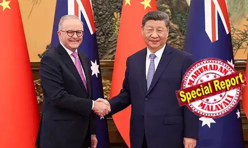 ചൈന ഓസ്‌ട്രേലിയയുടെ നിയന്ത്രണം ഏറ്റെടുക്കണമെന്ന് ചൈനീസ് ദേശീയവാദി;  സോഷ്യല്‍ മീഡിയയില്‍ ഓസ്‌ട്രേലിയയെ ചൈനയുടെ സാമന്ത രാഷ്ട്രം എന്ന് മുദ്രകുത്തി ഒരു ഭൂപടം പങ്കിട്ടതോടെ പ്രതിഷേധം ശക്തം; ഓസ്ട്രേലിയന്‍ യുദ്ധ വിമാനത്തെ ചൈന തടഞ്ഞതുമായി ചേര്‍ത്തു നിര്‍ത്തി ചര്‍ച്ചകള്‍