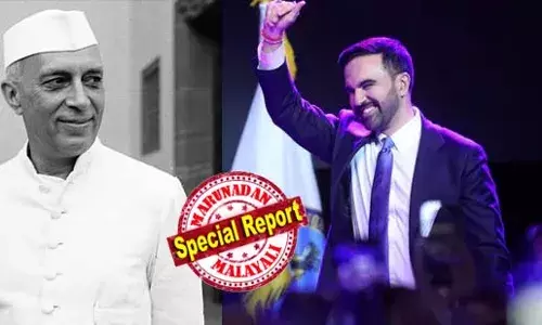 സൊഹ്റാന്‍ മംദാനിയെ കമ്മ്യൂണിസ്റ്റ് മേയര്‍ എന്നു വിശേഷിപ്പിച്ച് സൈബര്‍ സഖാക്കള്‍; ചരിത്രവിജയം നേടിയ ശേഷം മംദാനി നടത്തിയ നന്ദി പ്രസംഗത്തില്‍ അനുസ്മരിച്ചത് ജവഹര്‍ലാല്‍ നെഹ്രുവിനെയും; ചരിത്രത്തില്‍ വളരെ അപൂര്‍വമായി മാത്രമേ ഒരു നിമിഷം വരുന്നുള്ളൂ എന്ന നെഹ്രുവിന്റെ പ്രസംഗം ഉദ്ധരിച്ച് നിയുക്ത ന്യൂയോര്‍ക്ക് മേയര്‍