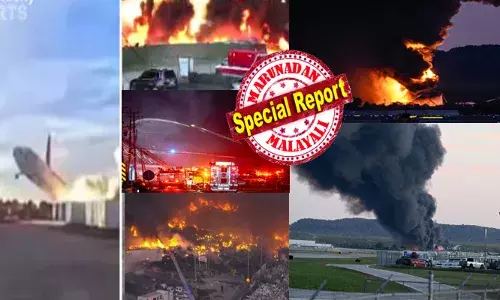 ഒരു ചിറകിന് തീപിടിച്ചെങ്കിലും ടേക്ക് ഓഫ് ചെയ്യാൻ മാക്സിമം ശ്രമിച്ച പൈലറ്റുമാർ; പാതി ഉയരത്തിൽ പറന്ന് നേരെ ഇടിച്ചുകയറിയത് ജനവാസ മേഖലയിൽ; നിമിഷനേരം കൊണ്ട് ഒരു പ്രദേശത്തെ തന്നെ തീവിഴുങ്ങുന്ന കാഴ്ച; ഉഗ്ര ശബ്ദത്തിൽ തകർന്നുവീണ വിമാനത്തിന് വർഷങ്ങളുടെ പഴക്കമെന്ന് വിവരങ്ങൾ; അന്വേഷണം പ്രഖ്യാപിച്ച് ഏവിയേഷൻ അതോറിറ്റി; കെന്റക്കിയിലെ വിമാനാപകടം നൊമ്പരമാകുമ്പോൾ