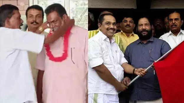 ഐഎന്ടിയുസി സംസ്ഥാന സെക്രട്ടറി കോണ്ഗ്രസില് നിന്ന് രാജിവെച്ചു സിപിഎമ്മില് ചേര്ന്നു; എറണാകുളത്ത് സിപിഐ കൗണ്സിലര് എം ജെ ഡിക്സണ് രാജിവച്ചു സിപിഎമ്മില്; തെരഞ്ഞെടുപ്പു കാല കൂടുമാറ്റങ്ങള് തുടരുന്നു ഐഎന്ടിയുസി സംസ്ഥാന സെക്രട്ടറി കോണ്ഗ്രസില് നിന്ന് രാജിവെച്ചു സിപിഎമ്മില് ചേര്ന്നു; എറണാകുളത്ത് സിപിഐ കൗണ്സിലര് എം ജെ ഡിക്സണ് രാജിവച്ചു സിപിഎമ്മില്; തെരഞ്ഞെടുപ്പു കാല കൂടുമാറ്റങ്ങള് തുടരുന്നു