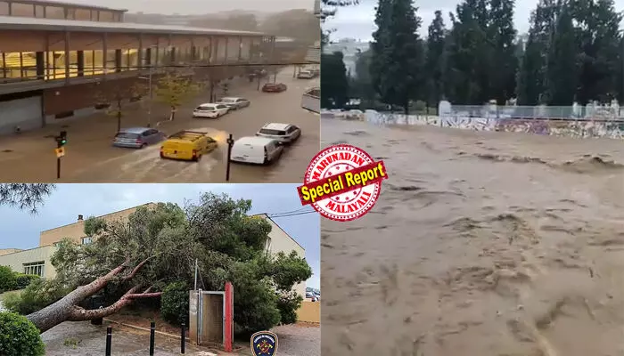 കനത്തമഴയും ആലിപ്പഴവര്ഷവും പ്രളയവും; റോഡുകള് പുഴകളായി; ഗതാഗതം താറുമാറായി; വിനോദസഞ്ചാരികള് വിമാനത്താവളങ്ങളില് കുടുങ്ങി; മെലിസ കൊടുങ്കാറ്റിന്റെ സംഹാര താണ്ഡവത്തില് നിശ്ചലമായി സ്പെയിന്; ആളുകള് ജീവനും കൊണ്ടോടുന്ന ദൃശ്യങ്ങള് സോഷ്യല് മീഡിയയില് കനത്തമഴയും ആലിപ്പഴവര്ഷവും പ്രളയവും; റോഡുകള് പുഴകളായി; ഗതാഗതം താറുമാറായി; വിനോദസഞ്ചാരികള് വിമാനത്താവളങ്ങളില് കുടുങ്ങി; മെലിസ കൊടുങ്കാറ്റിന്റെ സംഹാര താണ്ഡവത്തില് നിശ്ചലമായി സ്പെയിന്; ആളുകള് ജീവനും കൊണ്ടോടുന്ന ദൃശ്യങ്ങള് സോഷ്യല് മീഡിയയില്