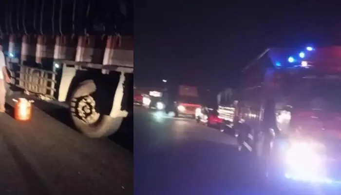 ഡീസല് തീര്ന്ന് ലോറി കുടുങ്ങി; താമരശ്ശേരി ചുരത്തില് ഗതാഗത കുരുക്ക് ഡീസല് തീര്ന്ന് ലോറി കുടുങ്ങി; താമരശ്ശേരി ചുരത്തില് ഗതാഗത കുരുക്ക്