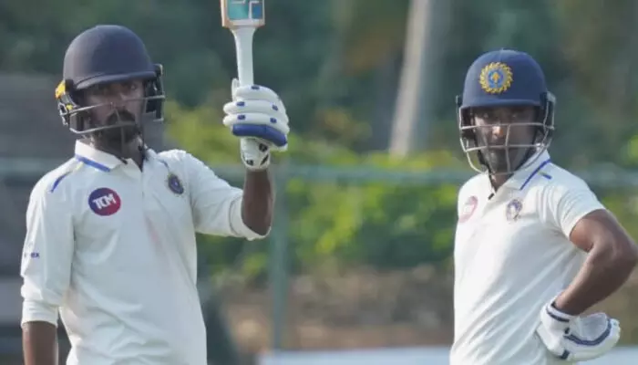 വെടിക്കെട്ട് അര്‍ധ സെഞ്ചുറിയുമായി രോഹന്‍ കുന്നുമ്മല്‍; നിരാശപ്പെടുത്തി സച്ചിന്‍ ബേബി; സൗരാഷ്ട്രയ്ക്ക് എതിരെ ഒന്നാം ഇന്നിംഗ്‌സ് ലീഡ് ലക്ഷ്യമിട്ട് കേരളം; ഒന്നാം ദിനം രണ്ട് വിക്കറ്റിന് 82 റണ്‍സ് എന്ന നിലയില്‍