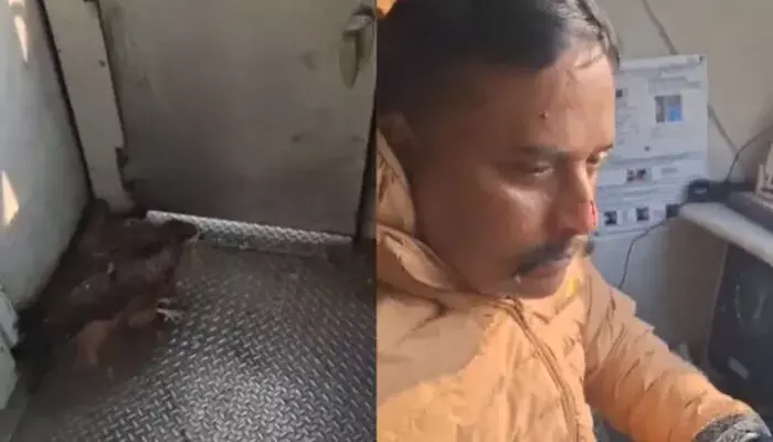 ഓടുന്ന ട്രെയിനിന്റെ എൻജിൻ കാബിനിലെ ചില്ലിൽ പരുന്ത് ഇടിച്ചു; ലോക്കോപെെലറ്റിന് പരിക്ക്; വൈറലായി വീഡിയോ ഓടുന്ന ട്രെയിനിന്റെ എൻജിൻ കാബിനിലെ ചില്ലിൽ പരുന്ത് ഇടിച്ചു; ലോക്കോപെെലറ്റിന് പരിക്ക്; വൈറലായി വീഡിയോ