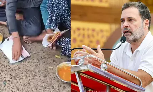 കുട്ടികളുടെ പ്ലേറ്റുകൾ പോലും മോഷ്ടിക്കപ്പെട്ടു, ഉച്ചഭക്ഷണം വിളമ്പിയത്‌ പേപ്പറിൽ; ആ കാഴ്ച്ച കണ്ട് ഹൃദയം തകർന്നു; വികസനമെന്ന ബിജെപിയുടെ വാഗ്‌ദാനം വെറും മിഥ്യ; വിമർശനവുമായി രാഹുൽ ഗാന്ധി