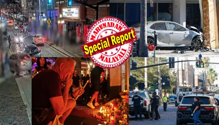 രാത്രി റോഡിൽ കാതടിപ്പിക്കുന്ന ശബ്ദം; ആളുകൾക്കിടയിലൂടെ തലങ്ങും വിലങ്ങും പാഞ്ഞ് കാറുകൾ; ഡ്രിഫ്ട് ചെയ്തും തീപ്പൊരി തെറിപ്പിച്ചും മുഴുവൻ ഭീതി; പൊടുന്നനെ ആകാശത്ത് പോലീസിന്റെ ഹെലികോപ്റ്റർ ചുറ്റിപ്പറന്നതും ഭീകര കാഴ്ച; അമിതവേഗതയിലെത്തി ഡ്രൈവർ കാണിച്ചത്; നാല് പേർക്ക് ജീവൻ നഷ്ടമായി; നിരവധി പേർക്ക് പരിക്ക്; വീണ്ടും നടുങ്ങി യുഎസ്