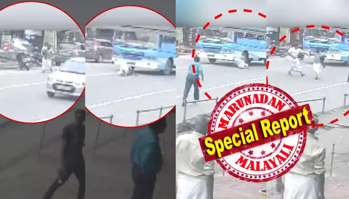 കുഞ്ഞിനെ ദേഹത്തോട് ചേർത്തുവെച്ച് വരുന്നത് കണ്ടിരുന്നു, ചാടുമെന്ന് കരുതിയില്ല;  വാഹനത്തിന്റെ അടിയിൽപ്പെട്ടുവെന്ന് മനസ്സിലായി, ടയർ മുട്ടിയോ എന്നായിരുന്നു പേടി; അങ്ങനെ ചെയ്തത് ഭാഗ്യമായി; നാലു വയസുകാരനുമായി സ്വകാര്യ ബസിന് മുൻപിൽ ചാടി പിതാവിൻ്റെ ആത്മഹത്യാശ്രമം; ഡ്രൈവർ പറയുന്നതിങ്ങനെ