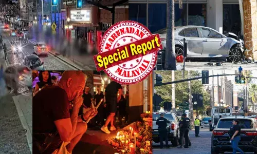 രാത്രി റോഡിൽ കാതടിപ്പിക്കുന്ന ശബ്ദം; ആളുകൾക്കിടയിലൂടെ തലങ്ങും വിലങ്ങും പാഞ്ഞ് കാറുകൾ; ഡ്രിഫ്ട് ചെയ്തും തീപ്പൊരി തെറിപ്പിച്ചും മുഴുവൻ ഭീതി; പൊടുന്നനെ ആകാശത്ത് പോലീസിന്റെ ഹെലികോപ്റ്റർ ചുറ്റിപ്പറന്നതും ഭീകര കാഴ്ച; അമിതവേഗതയിലെത്തി ഡ്രൈവർ കാണിച്ചത്; നാല് പേർക്ക് ജീവൻ നഷ്ടമായി; നിരവധി പേർക്ക് പരിക്ക്; വീണ്ടും നടുങ്ങി യുഎസ്