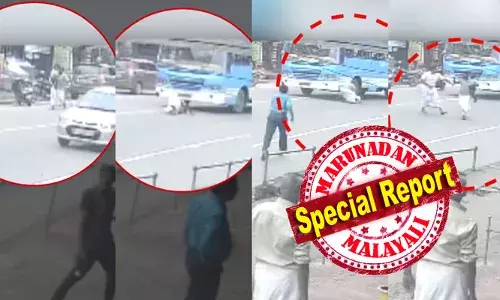 കുഞ്ഞിനെ ദേഹത്തോട് ചേർത്തുവെച്ച് വരുന്നത് കണ്ടിരുന്നു, ചാടുമെന്ന് കരുതിയില്ല;  വാഹനത്തിന്റെ അടിയിൽപ്പെട്ടുവെന്ന് മനസ്സിലായി, ടയർ മുട്ടിയോ എന്നായിരുന്നു പേടി; അങ്ങനെ ചെയ്തത് ഭാഗ്യമായി; നാലു വയസുകാരനുമായി സ്വകാര്യ ബസിന് മുൻപിൽ ചാടി പിതാവിൻ്റെ ആത്മഹത്യാശ്രമം; ഡ്രൈവർ പറയുന്നതിങ്ങനെ