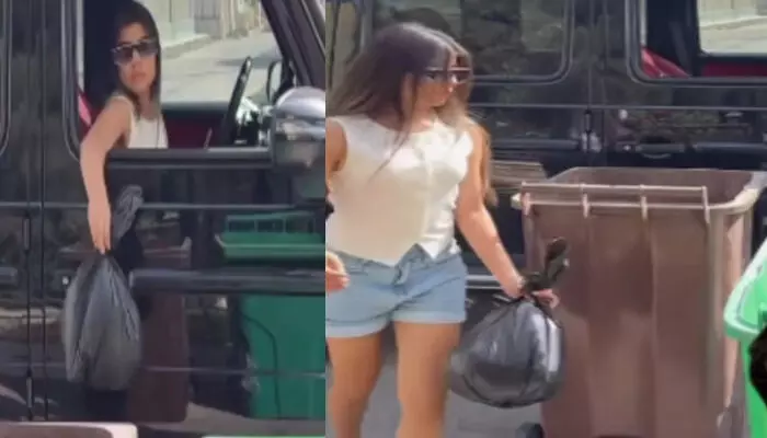 വേസ്റ്റ് ബിന്നിന് അരികിലേക്ക് മെഴ്സിഡസ് ജി വാഗണിൽ പാഞ്ഞെത്തി; വണ്ടിയിലിരുന്ന് തന്നെ മാലിന്യം വലിച്ചെറിയാൻ കഷ്ടപ്പെടുന്ന യുവതി; ഇനി എന്തൊക്കെ കാണണമെന്ന് നെറ്റിസൺസ്