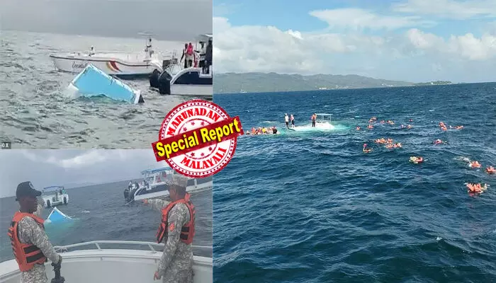 കരീബിയന്‍ കടലില്‍ അവധി അടിച്ചുപൊളിക്കാന്‍ പോയ വിനോദസഞ്ചാരികള്‍ ബോട്ടിലെ ചോര്‍ച്ച കണ്ട് ഞെട്ടി; നിമിഷനേരത്തില്‍ ബോട്ട് മുങ്ങിയതോടെ മരണത്തെ മുഖാമുഖം കണ്ട് 55 പേര്‍; ലൈഫ് ജാക്കറ്റുകള്‍ ധരിച്ചത് രക്ഷയായെങ്കിലും ഭീതിയുടെ ഓര്‍മകള്‍ ബാക്കിയാക്കി ഉല്ലാസയാത്ര