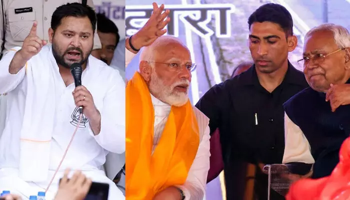 പുരുഷന്മാരുടെ പിന്തുണ മഹാസഖ്യത്തിന്; സ്ത്രീകള്‍ എന്‍ഡിഎക്കൊപ്പം; ജാതി തിരിച്ചുള്ള കണക്കിലും എന്‍ഡിഎ മുന്നില്‍;  ബിഹാറിലേത് കടുത്ത മത്സരമെന്ന് ആക്സിസ് മൈ ഇന്ത്യ പ്രവചനം; എക്‌സിറ്റ് പോള്‍ പ്രവചനങ്ങള്‍ തള്ളി തേജസ്വി; ഇന്‍ഡ്യ സഖ്യം അധികാരത്തിലെത്തുമെന്നും പ്രതികരണം