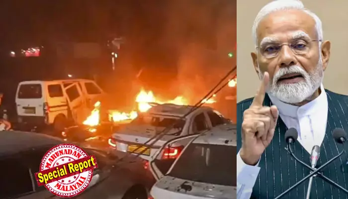 ചെങ്കോട്ട സ്‌ഫോടനം ഭീകരാക്രമണം; ദേശവിരുദ്ധ ശക്തികള്‍ നടത്തിയ ഹീനമായ പ്രവര്‍ത്തി;  സഹായിച്ചവരെയും സ്പോണ്‍സര്‍മാരെയും നിയമത്തിന് മുന്നില്‍ കൊണ്ടുവരും;  ഇരകള്‍ക്ക് നീതി ഉറപ്പുനല്‍കുന്നെന്ന് കേന്ദ്രമന്ത്രിസഭ