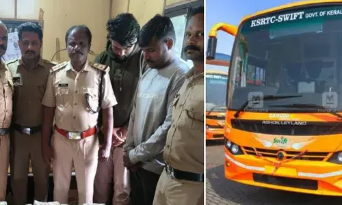 തോൽപ്പെട്ടി എക്സൈസ് ചെക്ക് പോസ്റ്റിൽ വാഹന പരിശോധന; കെ.എസ്.ആർ.ടി.സി സ്വിഫ്റ്റ് ബസ്സിൽ നിന്നും പിടികൂടിയത് 87 ലക്ഷം രൂപ; രണ്ട് പേര് പിടിയിൽ