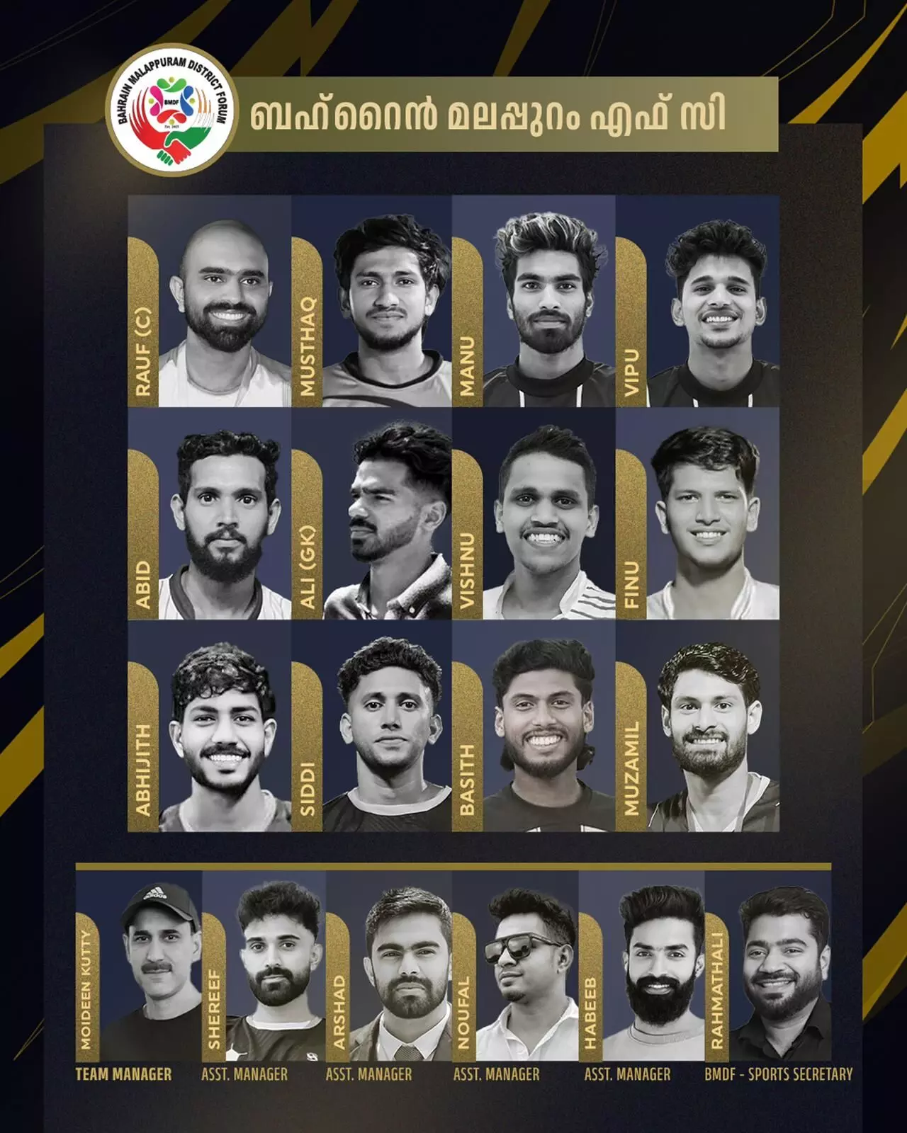 മലപ്പുറം എഫ്സി 40 ബ്രദേഴ്‌സ് ജില്ലാ കപ്പിന്റെ മൂന്നാം സീസണിലേക്ക് ഉള്ള ടീമിനെ പ്രഖ്യാപിച്ചു