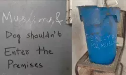 മുസ്ലീങ്ങൾക്കും നായ്ക്കൾക്കും പ്രവേശനമില്ല, മുസ്ലീങ്ങൾക്കുള്ള ഏക സ്ഥലമെന്ന എഴുത്ത് ചവറ്റുകൊട്ടയിൽ; ഡൽഹി സ്ഫോടനത്തിന് പിന്നാലെ കോളേജ് ക്യാമ്പസിൽ വിദ്വേഷ ചുവരെഴുത്തുകൾ