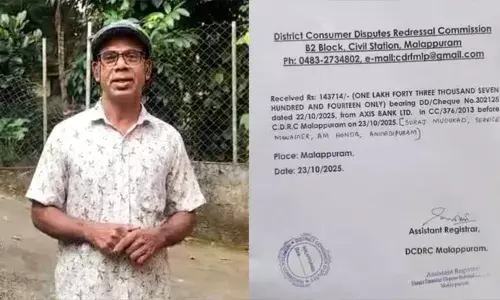 ഹോണ്ട അവകാശപ്പെട്ടത് 72 കിലോമീറ്റർ മൈലേജ്: ലഭിച്ചത് 50ലും താഴെ; വാങ്ങിയത് മുതൽ ബൈക്കിൽ നിന്ന് അസാധാരണ ശബ്ദം; വണ്ടി മാറ്റി നൽകാൻ കമ്പനിയും തയ്യാറായില്ല; 12 വർഷത്തെ നിയമ പോരാട്ടം; ചന്തക്കുന്നുക്കാരന് അനുകൂല വിധി