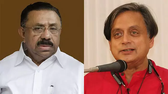 തരൂര് എംപിയായത് നെഹ്റു കുടുംബത്തിന്റെ ഔദാര്യത്തില്; സമൂഹത്തിന് വേണ്ടി വിയര്പ്പ് പൊഴിക്കാത്ത ആളാണ്; തരൂര് കോണ്ഗ്രസില് നിന്ന് സ്വയം ഒഴിവാകണം; നെഹ്റു കുടുംബത്തെ വിമര്ശിച്ചതില് മറുപടിയുമായി എം.എം. ഹസന് തരൂര് എംപിയായത് നെഹ്റു കുടുംബത്തിന്റെ ഔദാര്യത്തില്; സമൂഹത്തിന് വേണ്ടി വിയര്പ്പ് പൊഴിക്കാത്ത ആളാണ്; തരൂര് കോണ്ഗ്രസില് നിന്ന് സ്വയം ഒഴിവാകണം; നെഹ്റു കുടുംബത്തെ വിമര്ശിച്ചതില് മറുപടിയുമായി എം.എം. ഹസന്