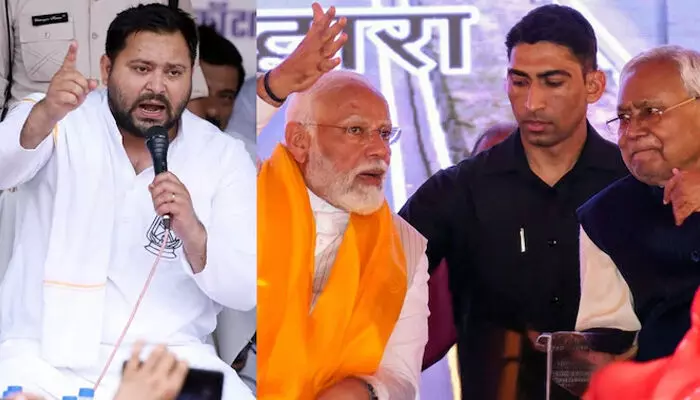 എന്‍ഡിഎ കുതിപ്പില്‍ ഇന്ത്യ സഖ്യം തകര്‍ന്നടിഞ്ഞിട്ടും ആര്‍ജെഡിക്ക് ആശ്വാസമായി വോട്ട് വിഹിതം; 22.84 ശതമാനം വോട്ട് വിഹിതവുമായി ഒന്നാമത്;  ബിജെപിയും ജെഡിയുവും  തൊട്ടു പിന്നില്‍; കോണ്‍ഗ്രസ് നാലാമത്