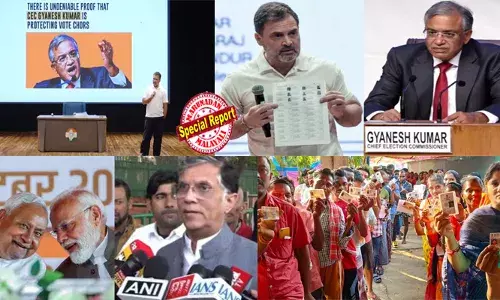 ബിഹാര്‍ തിരഞ്ഞെടുപ്പ് ഫലം ഞെട്ടിക്കുന്നത്; തുടക്കം മുതല്‍ നീതിപൂര്‍വമായിരുന്നില്ല; ഫലത്തെക്കുറിച്ച് കോണ്‍ഗ്രസും ഇന്ത്യാ സഖ്യവും ആഴത്തില്‍ പഠനം നടത്തുമെന്നും ജനാധിപത്യം സംരക്ഷിക്കാന്‍ പോരാട്ടം ശക്തമാക്കുമെന്നും രാഹുല്‍ ഗാന്ധി; ഗ്യാനേഷ് കുമാറും ഇന്ത്യയിലെ ജനങ്ങളും തമ്മിലുള്ള നേരിട്ടുള്ള പോരാട്ടമാണെന്ന് പരിഹസിച്ച് പവന്‍ ഖേര; തോല്‍വിക്ക് ന്യായങ്ങള്‍ കണ്ടുപിടിച്ച് കോണ്‍ഗ്രസ്