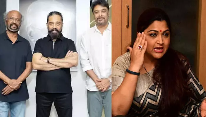 എന്തൊരു ദുരന്തമാണ് നിങ്ങൾ, കേട്ടുകേൾവി മാത്രം കൊണ്ട് ട്വീറ്റ് ചെയ്യുകയാണോ; എന്റെ ചെരുപ്പിന്റെ സൈസ് 41 ആണ്; രജനി-കമലഹാസൻ ചിത്രത്തിൽ നിന്ന് സുന്ദർ സി പിന്മാറിയതിൽ പ്രതികരിച്ച് ഖുശ്ബു എന്തൊരു ദുരന്തമാണ് നിങ്ങൾ, കേട്ടുകേൾവി മാത്രം കൊണ്ട് ട്വീറ്റ് ചെയ്യുകയാണോ; എന്റെ ചെരുപ്പിന്റെ സൈസ് 41 ആണ്; രജനി-കമലഹാസൻ ചിത്രത്തിൽ നിന്ന് സുന്ദർ സി പിന്മാറിയതിൽ പ്രതികരിച്ച് ഖുശ്ബു