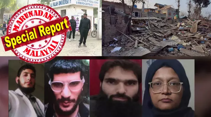 ഡോക്ടര്മാര് ഉള്പ്പെട്ട ഭീകരസംഘം പദ്ധയിട്ടിരുന്ന ഭീകരാക്രമണ പരമ്പരയ്ക്കു മുമ്പായോ പിന്നീടോ രാജ്യം വിടാന് ലക്ഷ്യമിട്ടാണു ഷഹീന്; ആ വനിതാ ഡോക്ടറുടെ പാസ്പോര്ട്ട് പരിശോധനയ്ക്ക് എത്തിയ പോലീസ് കണ്ടത് സ്ഫോടക വസ്തു ശേഖരം; എംബിബിഎസ് വിദ്യാര്ത്ഥിയും അകത്ത്; ചെങ്കോട്ടയിലെ വെള്ളകോളര് ഭീകരവാദ വേരുകള് പോകുന്നത് പാക്കിസ്ഥാനിലേക്ക് തന്നെ ഡോക്ടര്മാര് ഉള്പ്പെട്ട ഭീകരസംഘം പദ്ധയിട്ടിരുന്ന ഭീകരാക്രമണ പരമ്പരയ്ക്കു മുമ്പായോ പിന്നീടോ രാജ്യം വിടാന് ലക്ഷ്യമിട്ടാണു ഷഹീന്; ആ വനിതാ ഡോക്ടറുടെ പാസ്പോര്ട്ട് പരിശോധനയ്ക്ക് എത്തിയ പോലീസ് കണ്ടത് സ്ഫോടക വസ്തു ശേഖരം; എംബിബിഎസ് വിദ്യാര്ത്ഥിയും അകത്ത്; ചെങ്കോട്ടയിലെ വെള്ളകോളര് ഭീകരവാദ വേരുകള് പോകുന്നത് പാക്കിസ്ഥാനിലേക്ക് തന്നെ