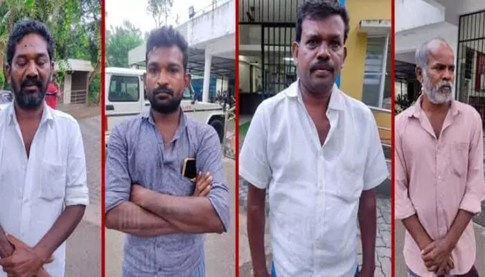 തമിഴ്നാട്ടില് മോഷണവും കൊലപാതകവും പിടിച്ചു പറിയും നടത്തി നാടുവിട്ട സംഘം കേരളത്തില്; സമര്ഥമായി കുടുക്കി കമ്പംമെട്ട് പോലീസ്; പൊളിച്ചത് കേരളത്തില് കൊള്ള നടത്താനുള്ള നീക്കം തമിഴ്നാട്ടില് മോഷണവും കൊലപാതകവും പിടിച്ചു പറിയും നടത്തി നാടുവിട്ട സംഘം കേരളത്തില്; സമര്ഥമായി കുടുക്കി കമ്പംമെട്ട് പോലീസ്; പൊളിച്ചത് കേരളത്തില് കൊള്ള നടത്താനുള്ള നീക്കം