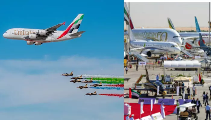 ആകാശത്ത് വർണ വിസ്മയം തീർത്ത് എമിറേറ്റ്സ് പായും; തിരി കൊളുത്താൻ ഇനി മണിക്കൂറുകൾ മാത്രം; ദുബായ് എയർഷോയ്ക്ക് നാളെ തുടക്കം; കാത്തിരിപ്പിൽ കാണികൾ ആകാശത്ത് വർണ വിസ്മയം തീർത്ത് എമിറേറ്റ്സ് പായും; തിരി കൊളുത്താൻ ഇനി മണിക്കൂറുകൾ മാത്രം; ദുബായ് എയർഷോയ്ക്ക് നാളെ തുടക്കം; കാത്തിരിപ്പിൽ കാണികൾ