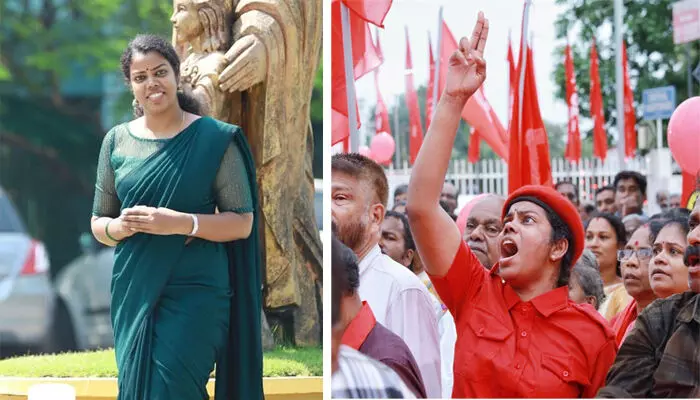 എസ്എഫ്ഐ, ഡിവൈഎഫ്ഐ എതിര്പ്പുകള്ക്ക് പുല്ലുവില! ആര്ഷോയ്ക്ക് എതിരെ പരാതി നല്കിയ നിമിഷ രാജു സിപിഐ സ്ഥാനാര്ഥി; പറവൂരിലെ കെടാമംഗലം ഡിവിഷനില് മത്സരിക്കും എസ്എഫ്ഐ, ഡിവൈഎഫ്ഐ എതിര്പ്പുകള്ക്ക് പുല്ലുവില! ആര്ഷോയ്ക്ക് എതിരെ പരാതി നല്കിയ നിമിഷ രാജു സിപിഐ സ്ഥാനാര്ഥി; പറവൂരിലെ കെടാമംഗലം ഡിവിഷനില് മത്സരിക്കും