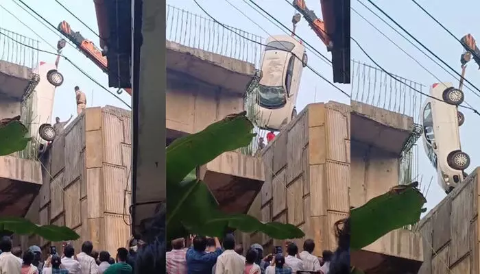 മദ്യലഹരിയില് കാര് നിയന്ത്രണംവിട്ടു; ചാല ബൈപാസ് ജംക്ഷനില് റോഡിന്റെ വിടവില് വീണ് കാര്; ഡ്രൈവറെ സാഹസികമായി പുറത്തെത്തിച്ച് നാട്ടുകാര് മദ്യലഹരിയില് കാര് നിയന്ത്രണംവിട്ടു; ചാല ബൈപാസ് ജംക്ഷനില് റോഡിന്റെ വിടവില് വീണ് കാര്; ഡ്രൈവറെ സാഹസികമായി പുറത്തെത്തിച്ച് നാട്ടുകാര്