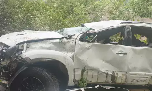 അതിരപ്പിള്ളിയില്‍ വിനോദസഞ്ചാരികളുടെ കാര്‍ താഴ്ചയിലേയ്ക്ക് മറിഞ്ഞ് എട്ടുപേര്‍ക്ക് പരിക്ക്