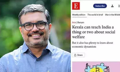 കേരളത്തിന്റെ കേരളത്തിന്റെ അതിദാരിദ്ര്യ നിര്‍മ്മാര്‍ജ്ജന യജ്ഞത്തെ കുറിച്ച് ബ്രിട്ടീഷ് പ്രസിദ്ധീകരണമായ ദി എക്കണോമിസ്റ്റില്‍ ലേഖനം; കേരളത്തെ ഇന്ത്യയുടെ വികസന ചാമ്പ്യന്‍ എന്നു വിശേഷിപ്പിക്കല്‍;  കണ്ണടച്ചിരുട്ടാക്കുന്നവര്‍ കാണൂവെന്ന് മന്ത്രി എം ബി രാജേഷ്