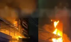 ആര്യശാല കണ്ണേറ്റുമുക്കിന് സമീപം വന്‍ തീപ്പിടിത്തം; മൂന്നുനില കെട്ടിടം കത്തിനശിച്ചു