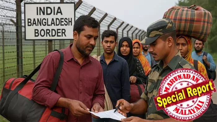 ബംഗ്ലദേശിലേക്കുള്ള തിരിച്ചുപോകുന്നവരുടെ എണ്ണത്തില്‍ കുതിപ്പ്; ദിവസവും അതിര്‍ത്തി കടക്കുന്നത് നൂറിലധികം പേര്‍; എസ്‌ഐആറിനെ ഭയന്നുള്ള പരക്കംപാച്ചിലെന്ന് സൂചന; മടങ്ങുന്നവര്‍ എസ്‌ഐആര്‍ നടപ്പാക്കി കഴിയുമ്പോള്‍ പിടിക്കപ്പെടുമെന്നു പേടിച്ചും പോലീസ് പരിശോധനകളില്‍ ഭയപ്പെടുന്നവരെന്നും ബിഎസ്എഫ് വൃത്തങ്ങള്‍