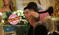 ഡൊണാള്‍ഡ് ട്രംപിന്റെ അത്താഴവിരുന്നില്‍ അതിഥിയായി സൂപ്പര്‍ താരം റൊണാള്‍ഡോയും; ഇളയമകന്‍ പോര്‍ച്ചുഗല്‍ താരത്തിന്റെ കടുത്ത ആരാധകനെന്ന് യു.എസ് പ്രസിഡന്റ്; ക്രിസ്റ്റിയാനോ എത്തിയത് സൗദി രാജകുമാരന്‍ മുഹമ്മദ് ബിന്‍ സല്‍മാന് ഒരുക്കിയ വിരുന്നിലേക്ക്