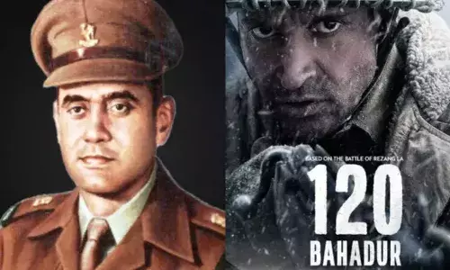 ലഡാക്കിലെ റെസാങ് ലായിലെ വീരോചിതമായ പോരാട്ടം വെള്ളിത്തിരയിലേക്ക്; 800 ഡിഫൻസ് തിയറ്ററുകളിൽ റിലീസ് ചെയ്യുന്ന ആദ്യ ഇന്ത്യൻ സിനിമയാകാൻ 120 ബഹദൂർ; റിലീസ് തീയതി പുറത്ത്