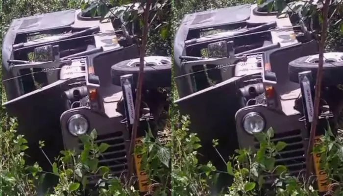 മാട്ടുപ്പെട്ടിക്ക് സമീപം ഉഗ്ര ശബ്ദം; ബഹളം കേട്ട് ആളുകൾ ഓടിയെത്തി; സ്‌കൂൾ കുട്ടികളുമായി വിനോദ യാത്രയ്ക്ക് വന്ന ജീപ്പ് താഴ്ചയിലേക്ക് മറിഞ്ഞ് അപകടം; പരിക്കേറ്റു ഒരു കുട്ടിയു‌‌ടെ നില ഗുരുതരം