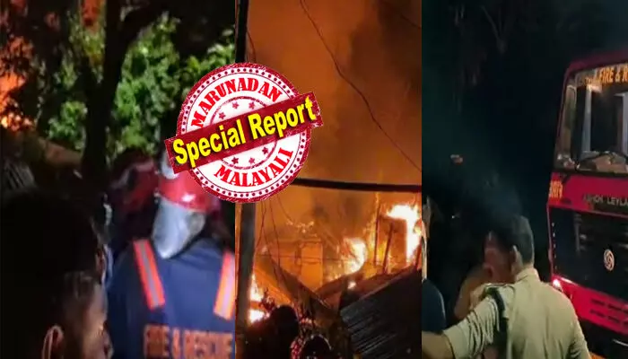 കൊല്ലത്തെ ഞെട്ടിച്ച് വൻ തീപിടുത്തം; നാല് വീടുകൾ പൂർണമായും കത്തിനശിച്ചു; തീ അണയ്ക്കാനുള്ള ശ്രമങ്ങൾ തുടരുന്നു; അപകട കാരണം ഗ്യാസ് സിലിണ്ടർ പൊട്ടിത്തെറിച്ചത്; പ്രദേശത്ത് പരിഭ്രാന്തി