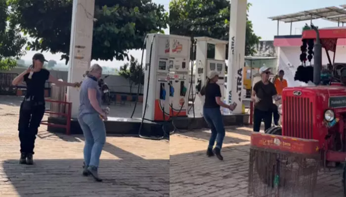 ചുനാരി ചുനാരി..; ബോളിവുഡിലെ ഹിറ്റ് ട്രാക്ക് കേട്ടതും ഒരു കൂട്ടം വിദേശ വനിതകളുടെ തകർപ്പൻ ഡാൻസ്; ഇത്..എന്താ പെട്രോൾ പമ്പ് ആണോ അതോ പബ്ബ് ആണോയെന്ന് സോഷ്യൽ മീഡിയ ചുനാരി ചുനാരി..; ബോളിവുഡിലെ ഹിറ്റ് ട്രാക്ക് കേട്ടതും ഒരു കൂട്ടം വിദേശ വനിതകളുടെ തകർപ്പൻ ഡാൻസ്; ഇത്..എന്താ പെട്രോൾ പമ്പ് ആണോ അതോ പബ്ബ് ആണോയെന്ന് സോഷ്യൽ മീഡിയ