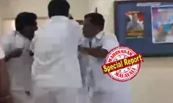 സാമൂഹ്യ മാധ്യമത്തില്‍ ഏറ്റുമുട്ടല്‍; നേരിട്ടു കണ്ടപ്പോള്‍ ഷര്‍ട്ടില്‍ പിടിച്ച് മൂക്കിലിടിച്ചു, ചവിട്ടി; കാസര്‍കോട് ഡിസിസി ഓഫീസില്‍ കൊലവിളി; കോണ്‍ഗ്രസ് നേതാക്കള്‍ തമ്മില്‍ത്തല്ലിയത് തദ്ദേശ തെരഞ്ഞെടുപ്പ് സീറ്റ് വിഭജന തര്‍ക്കത്തിന്റെ പേരില്‍